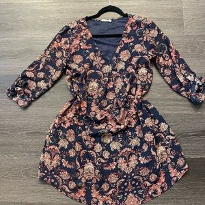 Lush paisley shift dress size medium